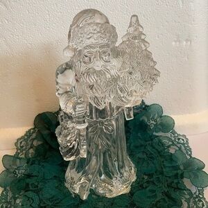 Christmas, Clear hard plastic, Santa Clause